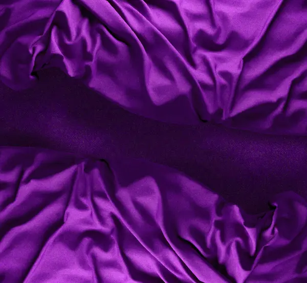 Detalhe Textura Lona Dark Smooth Elegante Seda Escura Cetim Tecido — Fotografia de Stock