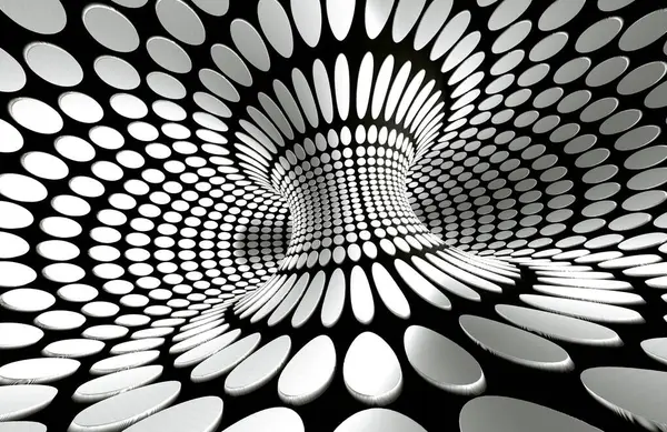 Abstract Tunnel Infinite Hole Concept Vertigo Abstract Spiral Background Black — Stock Photo, Image