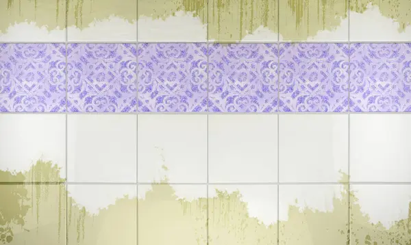 Hintergrundreinigung Konzept Und Housework Illustration Clean Fliese Wand Badezimmer Hintergrund Stockbild