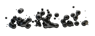 Soyut siyah sıvı damla arka plan. Mürekkep ya da sıvı şekiller. Bilim fiziği ve kimya..