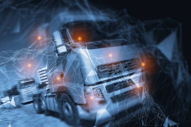 Otomatik taşıma. Sürücüsüz otomotiv. Yardım ve güvenlik trafik sistemi.