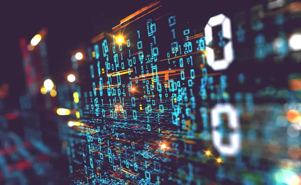 İkili kod kavram deseni ve büyük veri structure.Net ve kaynak kodu Duvar Kağıdı.