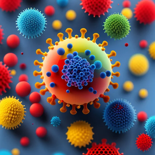 Вирус Мелких Опасных Заболеваний Микроскопом — стоковое фото