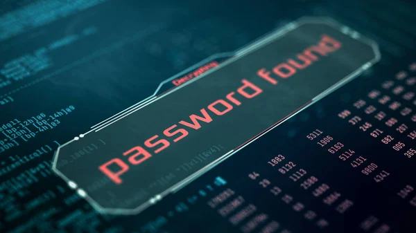 Close Computer Monitor Encoding Decoding Text Hacking Cyber Attack Password — Stock Photo, Image