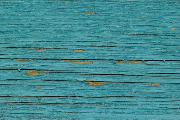 Tablones Madera Color Azul Con Grietas Fondo Para Diseño — Foto de Stock