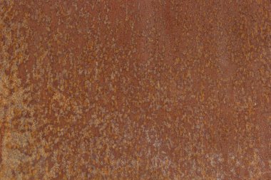 Panoramik grunge paslanmış metal doku, pas ve oksitlenmiş metal zemin. Eski metal panel.