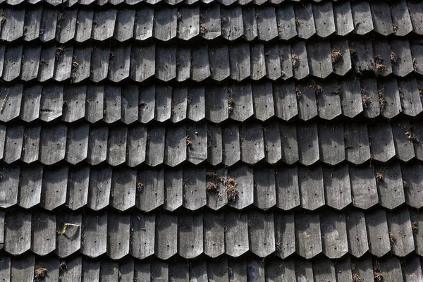 Perspective wood roof texture - Old wooden roof texture.