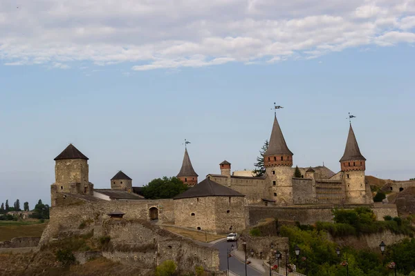 stock image Kamianets-Podilskyi Castle is a former Ruthenian-Lithuanian castle located in the historic city of Kamianets-Podilskyi, Ukraine.