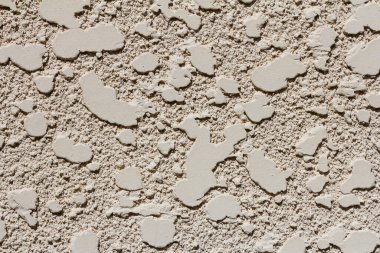 İnşaat alanında taze beton duvar, beton zeminli gri duvar, inşaat arka plan yenileme süreci, soyut.