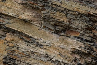 Sert kayalık dağ dokusu. Tortul kaya dokusu.