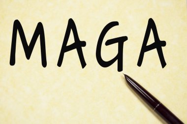 Amerika 'yı Tekrar Harika Yap Kağıda yazı yaz