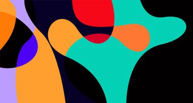 Abstract liquid shape. Fluid geometric design. Isolated gradient waves with geometric lines, dots, batik Indonesia pattern. Vector illustration design.