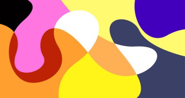 Soyut sıvı şekil. Sıvı geometrik tasarım. Geometrik çizgiler, noktalar, batik Endonezya desenli izole eğimli dalgalar. Vektör illüstrasyon tasarımı.