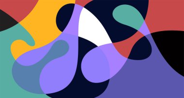 Soyut sıvı şekil. Sıvı geometrik tasarım. Geometrik çizgiler, noktalar, batik Endonezya desenli izole eğimli dalgalar. Vektör illüstrasyon tasarımı.