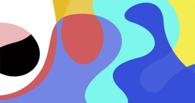 Soyut sıvı şekil. Sıvı geometrik tasarım. Geometrik çizgiler, noktalar, batik Endonezya desenli izole eğimli dalgalar. Vektör illüstrasyon tasarımı.