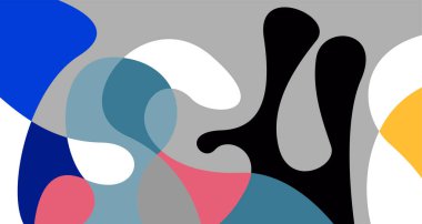 Soyut sıvı şekil. Sıvı geometrik tasarım. Geometrik çizgiler, noktalar, batik Endonezya desenli izole eğimli dalgalar. Vektör illüstrasyon tasarımı.