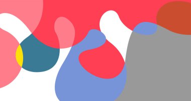 Soyut sıvı şekil. Sıvı geometrik tasarım. Geometrik çizgiler, noktalar, batik Endonezya desenli izole eğimli dalgalar. Vektör illüstrasyon tasarımı.