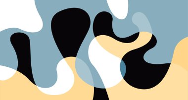 Abstract liquid shape. Fluid geometric design. Isolated gradient waves with geometric lines, dots, batik Indonesia pattern. Vector illustration design.