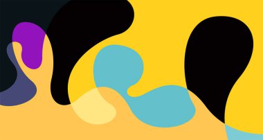 Soyut sıvı şekil. Sıvı geometrik tasarım. Geometrik çizgiler, noktalar, batik Endonezya desenli izole eğimli dalgalar. Vektör illüstrasyon tasarımı.