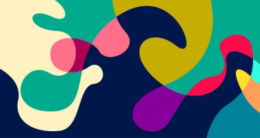 Soyut sıvı şekil. Sıvı geometrik tasarım. Geometrik çizgiler, noktalar, batik Endonezya desenli izole eğimli dalgalar. Vektör illüstrasyon tasarımı.