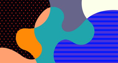 Sosyal medya pankartı tasarımı için vektör renkli soyut sıvı ve akışkan arkaplan