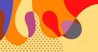 Sosyal medya pankartı tasarımı için vektör renkli soyut sıvı ve akışkan arkaplan