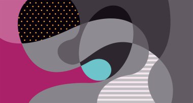 Sosyal medya pankartı tasarımı için vektör renkli soyut sıvı ve akışkan arkaplan