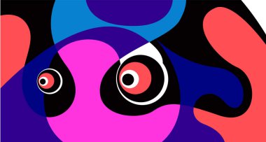 Pankart tasarımı için vektör renkli sıvı ve sıvı soyut arkaplan