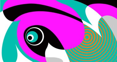 Pankart tasarımı için vektör renkli sıvı ve sıvı soyut arkaplan