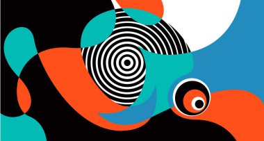 Pankart tasarımı için vektör renkli sıvı ve sıvı soyut arkaplan