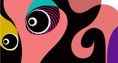 Pankart tasarımı için vektör renkli sıvı ve sıvı soyut arkaplan