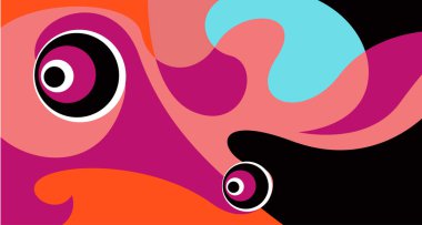 Pankart tasarımı için vektör renkli sıvı ve sıvı soyut arkaplan