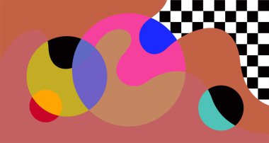 Soyut sıvı şekil. Sıvı geometrik tasarım. Geometrik çizgiler, noktalar, batik Endonezya desenli izole eğimli dalgalar. Vektör illüstrasyonları.