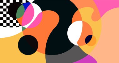 Soyut sıvı şekil. Sıvı geometrik tasarım. Geometrik çizgiler, noktalar, batik Endonezya desenli izole eğimli dalgalar. Vektör illüstrasyonları.