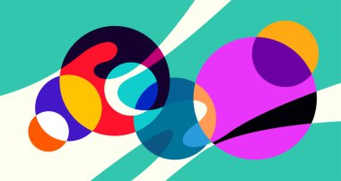 Soyut sıvı şekil. Sıvı geometrik tasarım. Geometrik çizgiler, noktalar, batik Endonezya desenli izole eğimli dalgalar. Vektör illüstrasyon tasarımı.