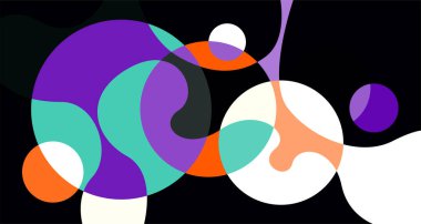 Soyut sıvı şekil. Sıvı geometrik tasarım. Geometrik çizgiler, noktalar, batik Endonezya desenli izole eğimli dalgalar. Vektör illüstrasyon tasarımı.