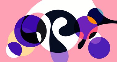 Soyut sıvı şekil. Sıvı geometrik tasarım. Geometrik çizgiler, noktalar, batik Endonezya desenli izole eğimli dalgalar. Vektör illüstrasyon tasarımı.