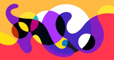 Soyut sıvı şekil. Sıvı geometrik tasarım. Geometrik çizgiler, noktalar, batik Endonezya desenli izole eğimli dalgalar. Vektör illüstrasyon tasarımı.