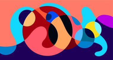 Soyut sıvı şekil. Sıvı geometrik tasarım. Geometrik çizgiler, noktalar, batik Endonezya desenli izole eğimli dalgalar. Vektör illüstrasyon tasarımı.