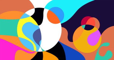 Soyut sıvı şekil. Sıvı geometrik tasarım. Geometrik çizgiler, noktalar, batik Endonezya desenli izole eğimli dalgalar. Vektör illüstrasyon tasarımı.