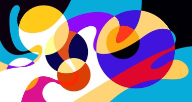 Soyut sıvı şekil. Sıvı geometrik tasarım. Geometrik çizgiler, noktalar, batik Endonezya desenli izole eğimli dalgalar. Vektör illüstrasyon tasarımı.