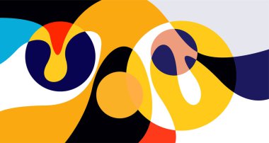 Soyut sıvı şekil. Sıvı geometrik tasarım. Geometrik çizgiler, noktalar, batik Endonezya desenli izole eğimli dalgalar. Vektör illüstrasyon tasarımı.