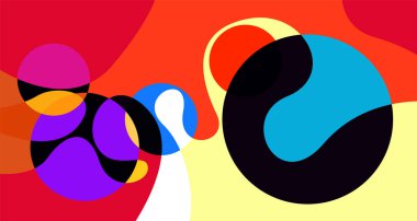 Soyut sıvı şekil. Sıvı geometrik tasarım. Geometrik çizgiler, noktalar, batik Endonezya desenli izole eğimli dalgalar. Vektör illüstrasyon tasarımı.