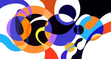 Soyut sıvı şekil. Sıvı geometrik tasarım. Geometrik çizgiler, noktalar, batik Endonezya desenli izole eğimli dalgalar. Vektör illüstrasyon tasarımı.