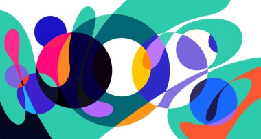 Soyut sıvı şekil. Sıvı geometrik tasarım. Geometrik çizgiler, noktalar, batik Endonezya desenli izole eğimli dalgalar. Vektör illüstrasyon tasarımı.