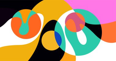 Soyut sıvı şekil. Sıvı geometrik tasarım. Geometrik çizgiler, noktalar, batik Endonezya desenli izole eğimli dalgalar. Vektör illüstrasyon tasarımı.