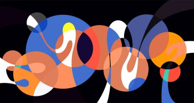 Soyut sıvı şekil. Sıvı geometrik tasarım. Geometrik çizgiler, noktalar, batik Endonezya desenli izole eğimli dalgalar. Vektör illüstrasyon tasarımı.