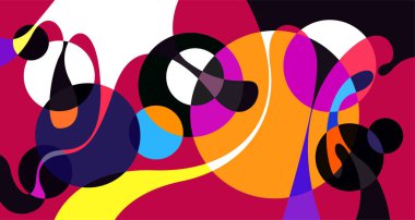 Soyut sıvı şekil. Sıvı geometrik tasarım. Geometrik çizgiler, noktalar, batik Endonezya desenli izole eğimli dalgalar. Vektör illüstrasyon tasarımı.