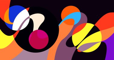 Soyut sıvı şekil. Sıvı geometrik tasarım. Geometrik çizgiler, noktalar, batik Endonezya desenli izole eğimli dalgalar. Vektör illüstrasyon tasarımı.