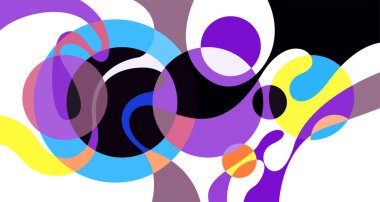 Abstract liquid shape. Fluid geometric design. Isolated gradient waves with geometric lines, dots, batik Indonesia pattern. Vector illustration design.